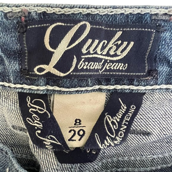 Lucky Brand Womens Bartlett Sweet N Low Denim Bootcut Blue Jeans Size US8/29 - Picture 7 of 14
